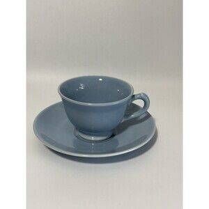 LuRay Pastels Blue Taylor Smith & Taylor Vintage 1946 Saucer, Unmarked Tea Cup